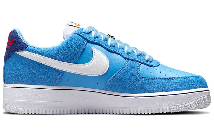Мужские кроссовки Nike Air Force 1 07 LV8 "First Use" (голубые) — 天蓝色 — фото 2