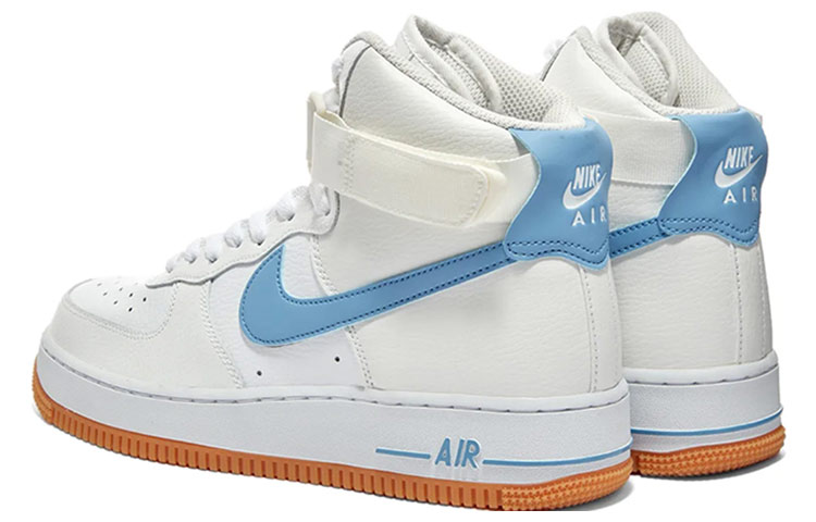 Женские кеды Nike Air Force 1 (бело-синие) — Белыйсиний — фото 3