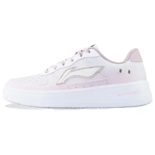 Li Ning Floating Boat Wear resistant And Lightweight Low top Skateboard Shoes Women's Pink