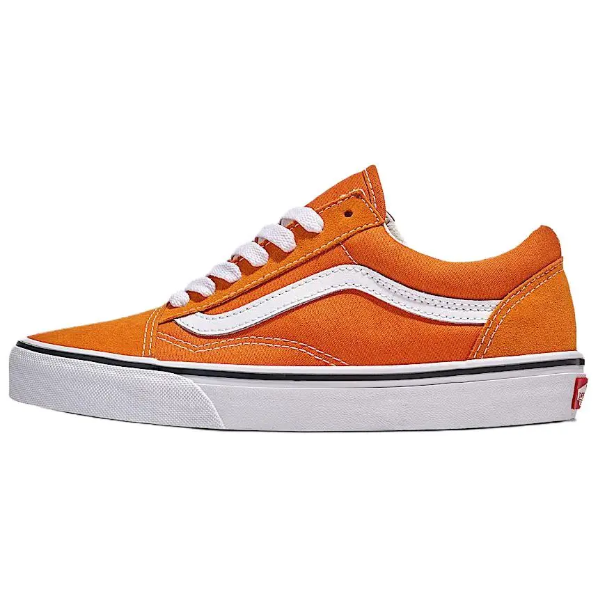 Vans Old Skool Abrasion Resistant Abrasion Resistant Low top Skateboard Shoes Unisex Orange