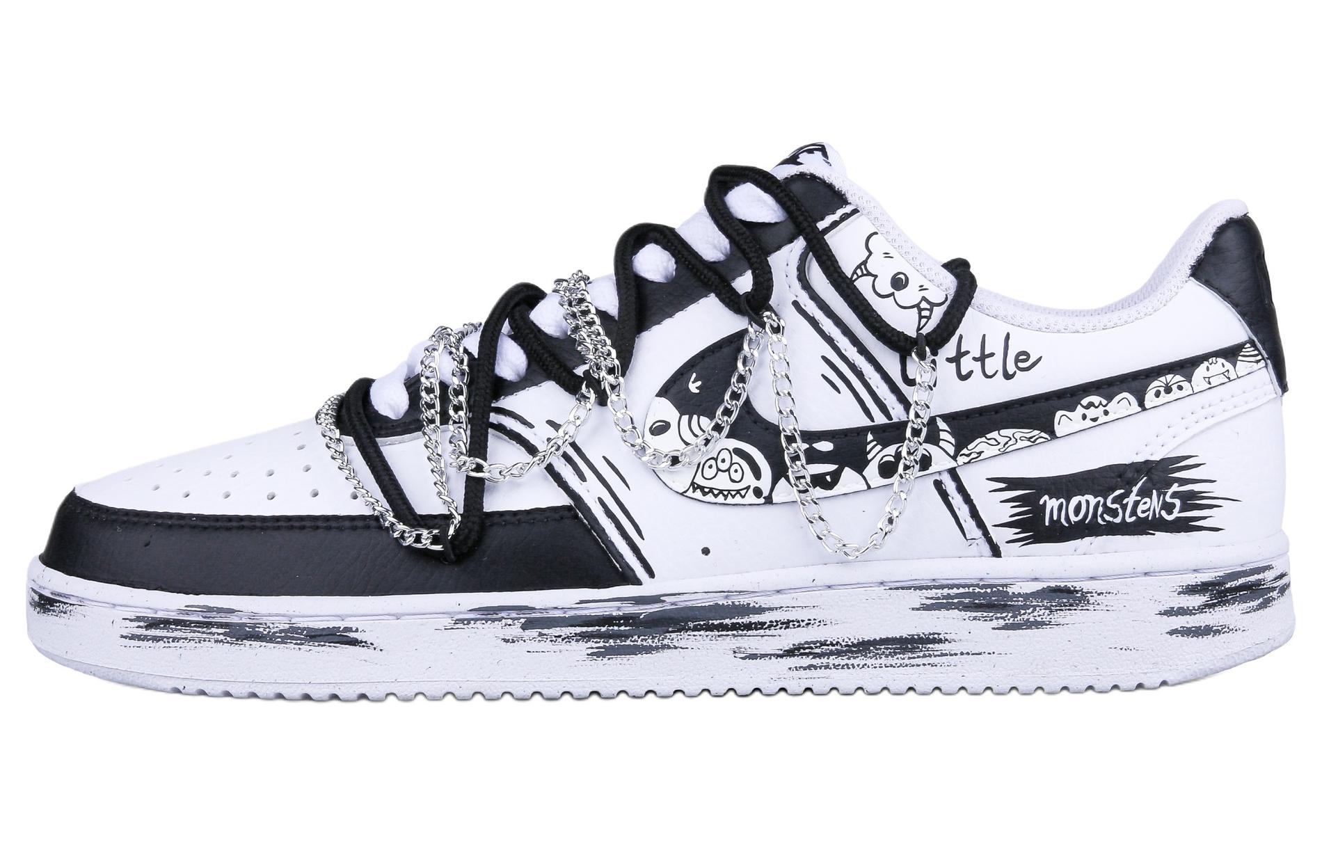 Nike Court Vision 1 Slip Resistant Abrasion Resistant Slip Resistant Abrasion Resistant Low top Skateboard Shoes Unisex