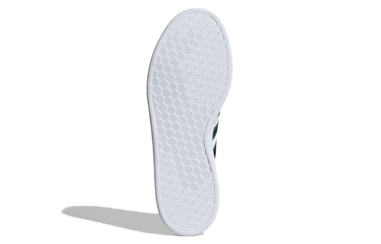 Мужские кеды adidas neo GRAND COURT (бело-черно-зеленые) — Белый / чёрный / зелёный — фото 6