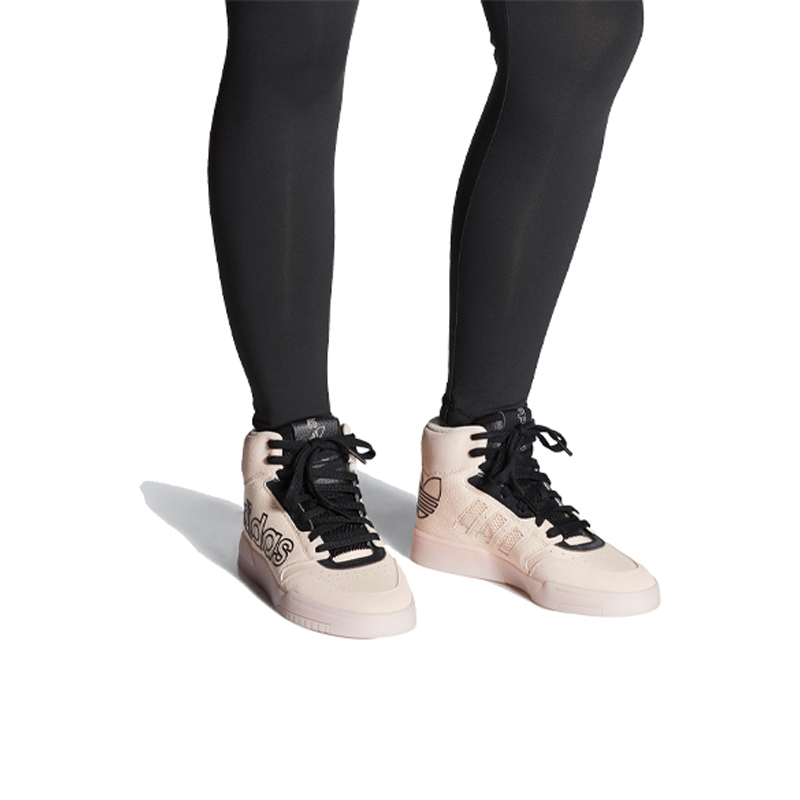 Женские кроссовки adidas originals Drop Step XL (розово-черные) — Розовый / чёрный — фото 7