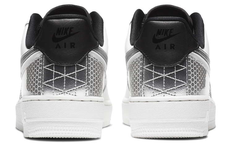 Женские кроссовки Nike Air Force 1 07 se 3m (серо-белые) — Серый / белый — фото 5