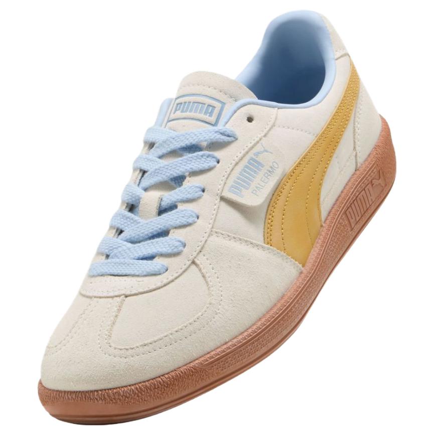 PUMA Palermo Soft And Comfortable Low top German Army Trainers Unisex White Gold