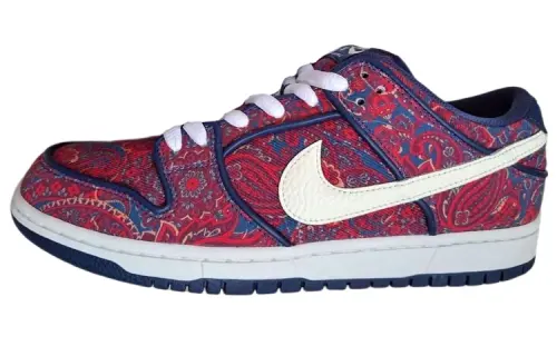 Nike Dunk SB Leather Slip Resistant Low top Skateboard Shoes Men's Red