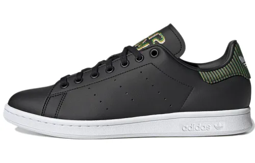 Adidas Originals StanSmith Slip Resistant Low top Skateboard Shoes Men's Black Green Yellow