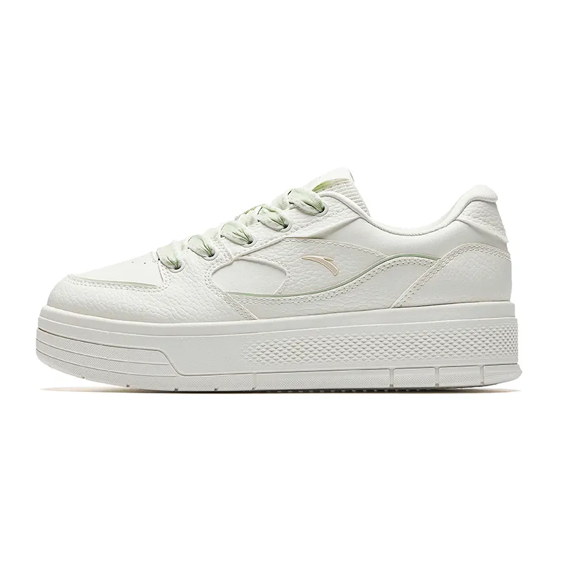 Anta Light Breeze Slip Resistant Abrasion Resistant Low top Skateboard Shoes Women's White