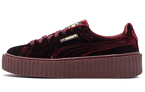 PUMA Rihanna Fenty Creeper Velvet Purple Rihanna Coverage Lightweight Coverage Low top Skateboard Shoes