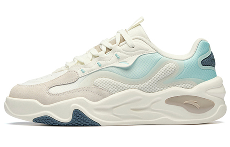 Anta Tianxing Mesh Abrasion Resistant Abrasion Resistant Low top Sports Casual Shoes Men's White Blue Gray