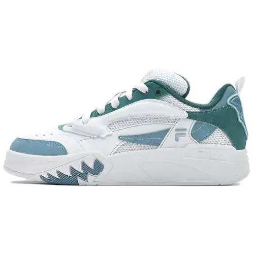 FILA Fusion Abrasion Resistant Low top Skateboard Shoes Women's White Green