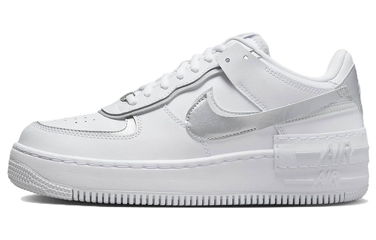 Nike Air Force 1 Shadow 'White Metallic Silver' Women's