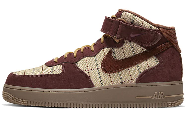 Nike Air Force 1 07 LV8 non-slip lightweight mid-top shoes men and women brown coat