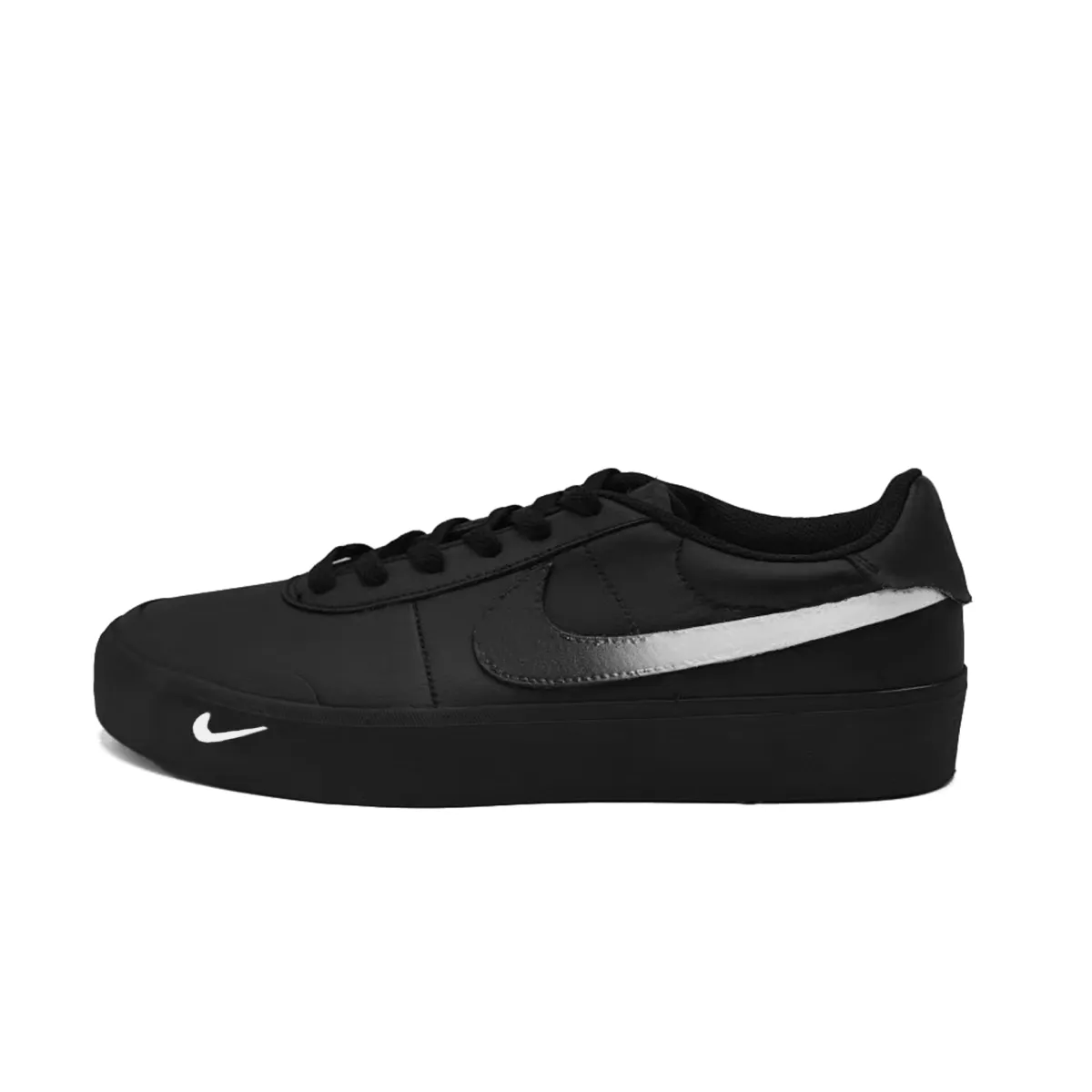 Nike Court Shot Smoke Gray Not Full Slip Resistant Lightweight Non slip Lightweight Low top Skateboard Shoes Unisex