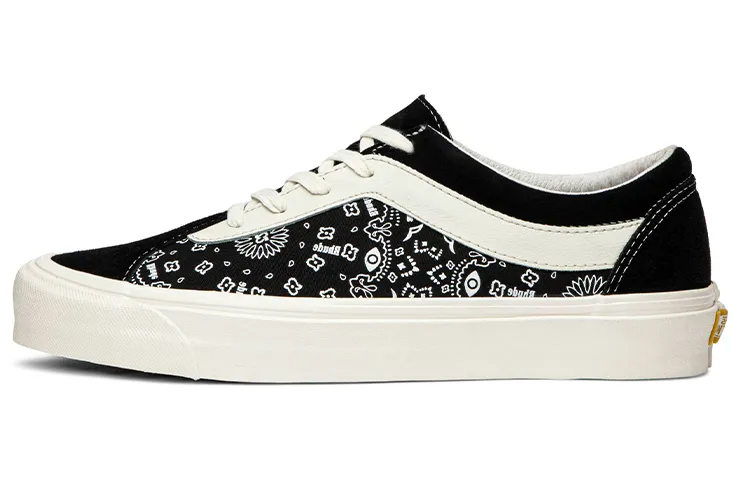 RHUDE x Vans Bold Ni Paisley Low top Skateboard Shoes Unisex Black