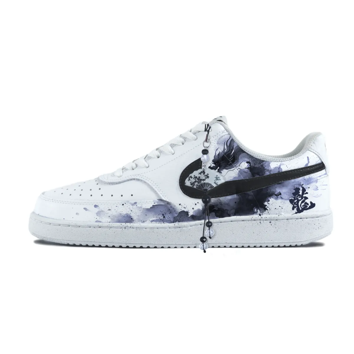 Nike Court Vision 1 Abrasion Resistant Low top Skateboard Shoes Unisex White