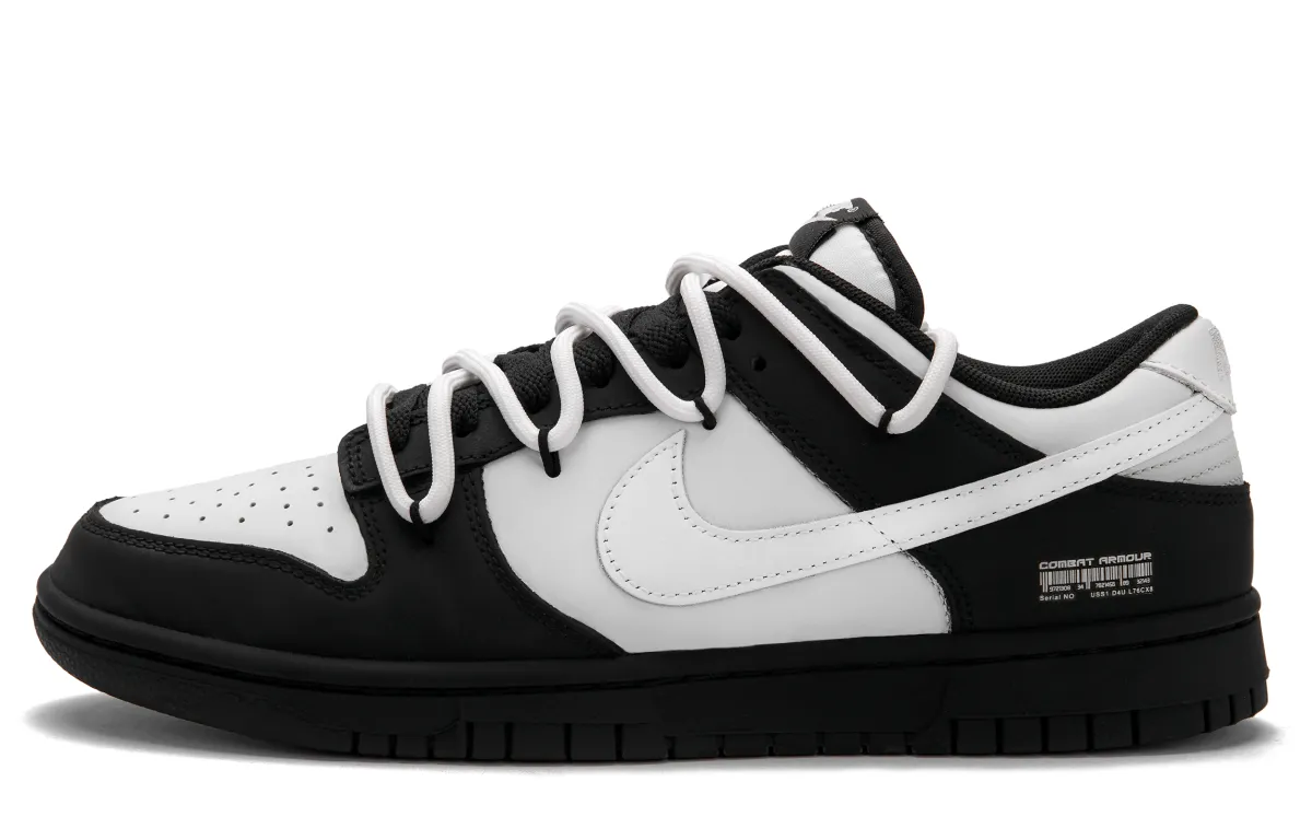 Nike Dunk Low-top Skateboard Shoes Unisex Black White