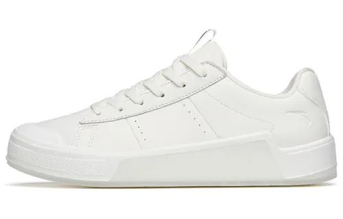 Anta Life Collection Slip Resistant Lightweight Abrasion Resistant Low top Skateboard Shoes Women's White