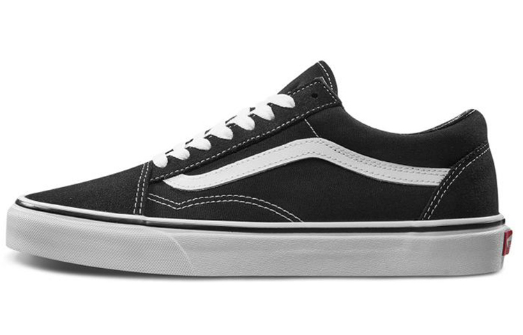 Vans Old Skool Black замшевый кожа высокая Захват, легкая нагрузка, низкий верх панель обувь мужские и женские фасон унисекс черный белый