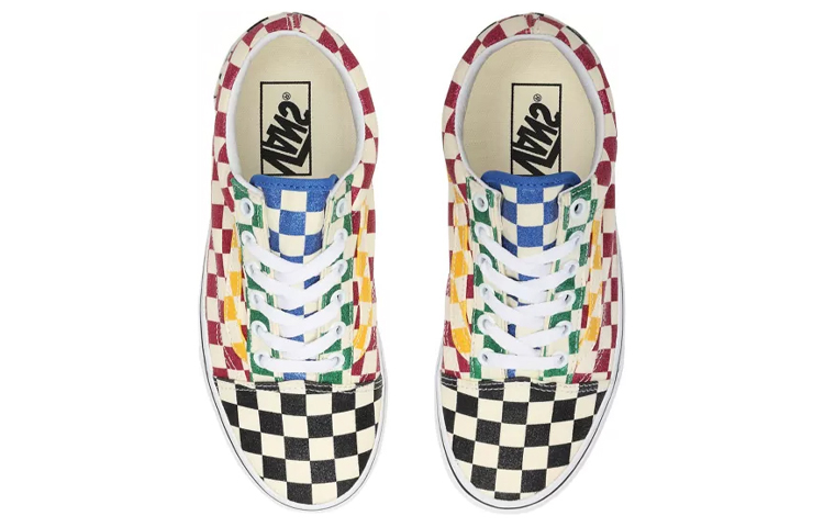 Кеды Vans Old Skool (красно-черно-зеленые) — фото 4