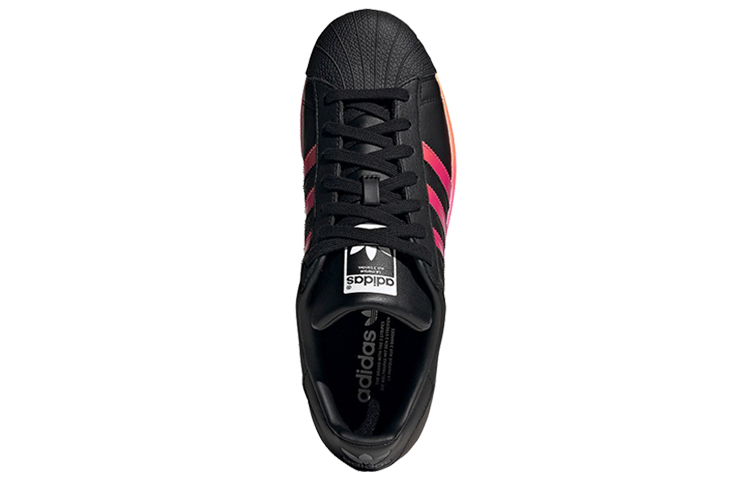 Кеды adidas originals SUPERSTAR (черно-красные) — фото 4
