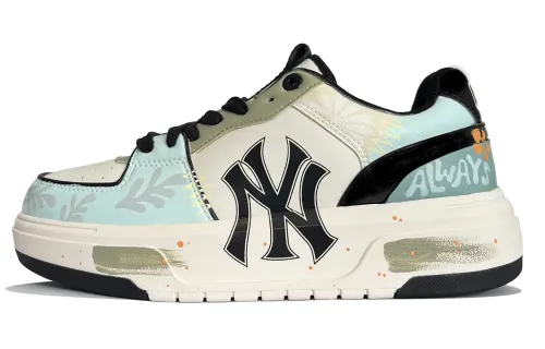 MLB Chunky Liner Bikini Bottom Lightweight Height Increasing Low top Skateboard Shoes Unisex White Green
