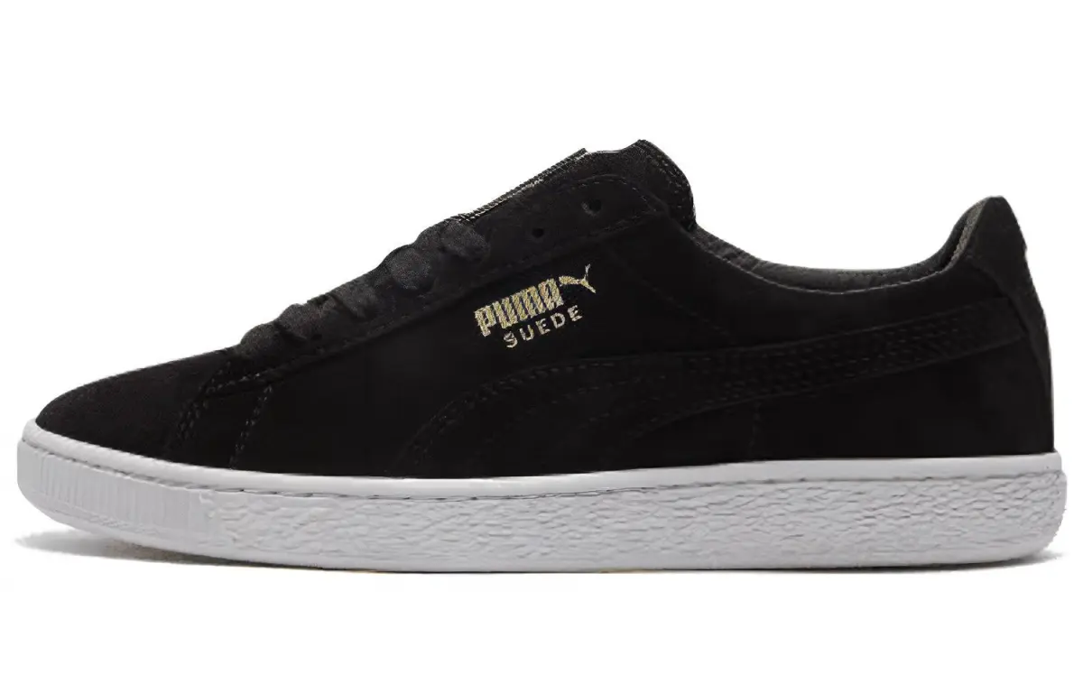 PUMA Suede Classic Metal Badge 'Black White'