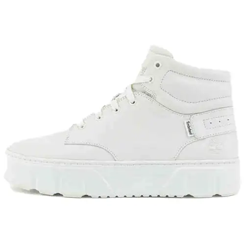 Timberland Slip Resistant Abrasion Resistant High top Skateboard Shoes Women's White