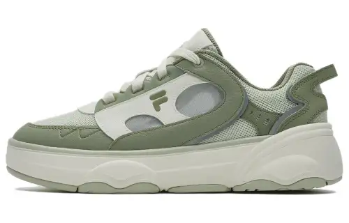 FILA FUSION WINDROUND Cushioning, Impact Resistant, Abrasion Resistant Low top Skateboard Shoes Women's Green White