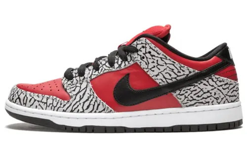 Nike Sb Dunk Low Supreme Red Cement The Design Museum Charity Campaign