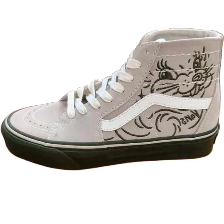 Vans SK8 HI High top Skateboard Shoes Unisex Gray