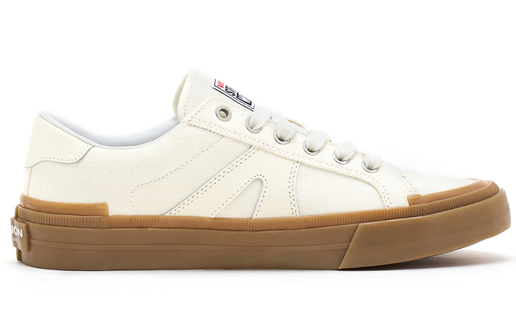 Vision Street Wear V76 Low top Skateboard Shoes Unisex Raw Pips Rubber Ecru