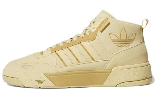 Adidas Originals Post Up Casual Abrasion Resistant Mid top Skateboard Shoes Men's Light Brown