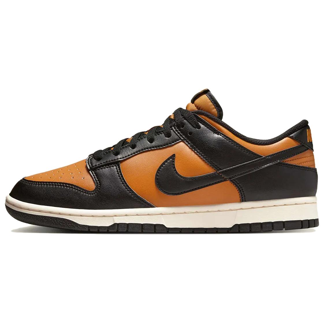 Мужские кроссовки Nike Dunk Low (черно-коричневые)