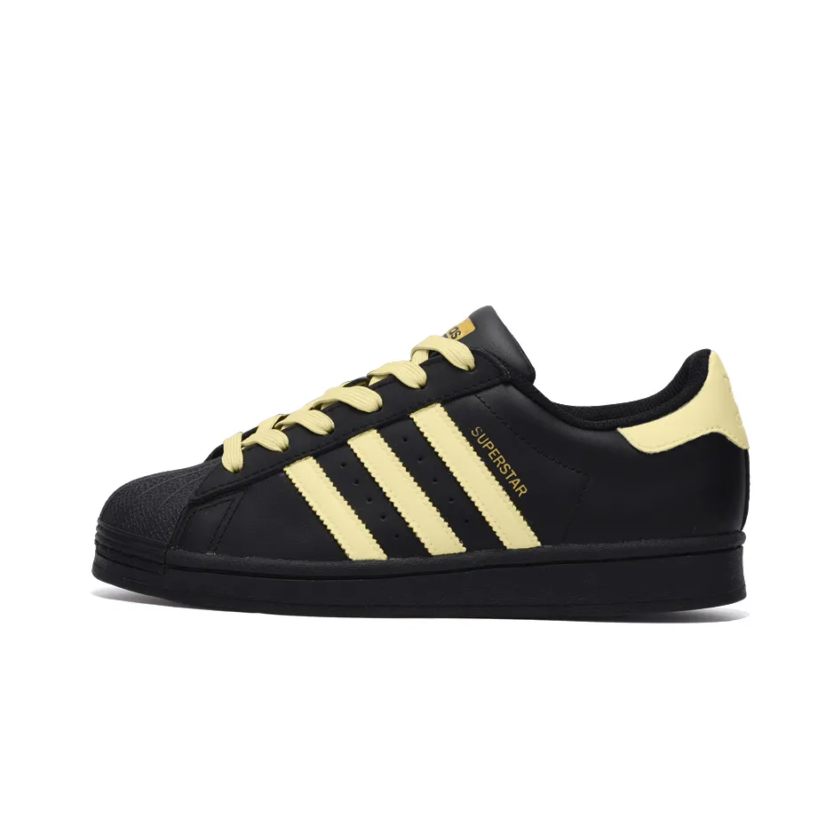 Adidas Originals SUPERSTAR Slip Resistant Abrasion Resistant Low top Skateboard Shoes Unisex Black