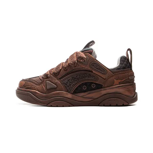 Li Ning Journey 2.0 V2 Slip Resistant Cushioning Abrasion Resistant Height Increasing Low top Skateboard Shoes Unisex
