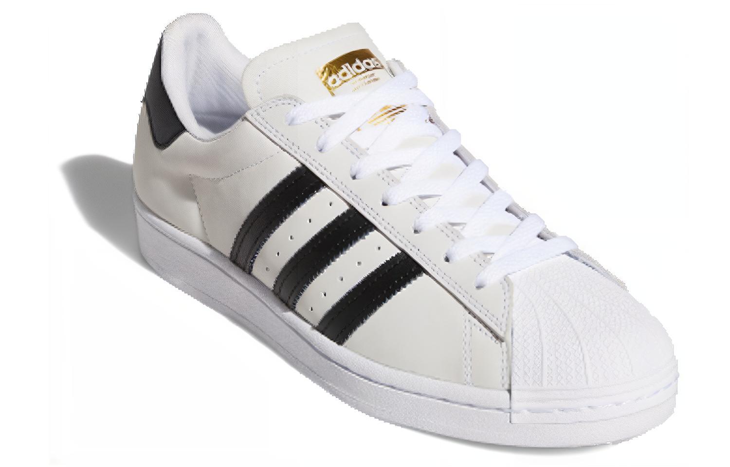 Мужские кеды adidas (бело-черные) — фото 2