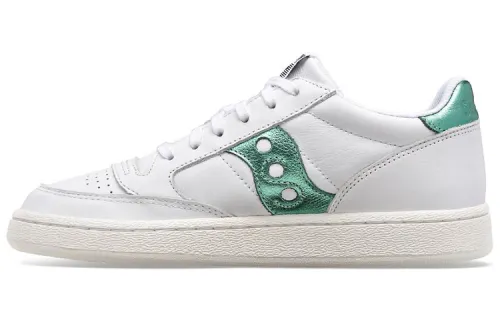 saucony Women's Jazz Court Metallic 'White Green'