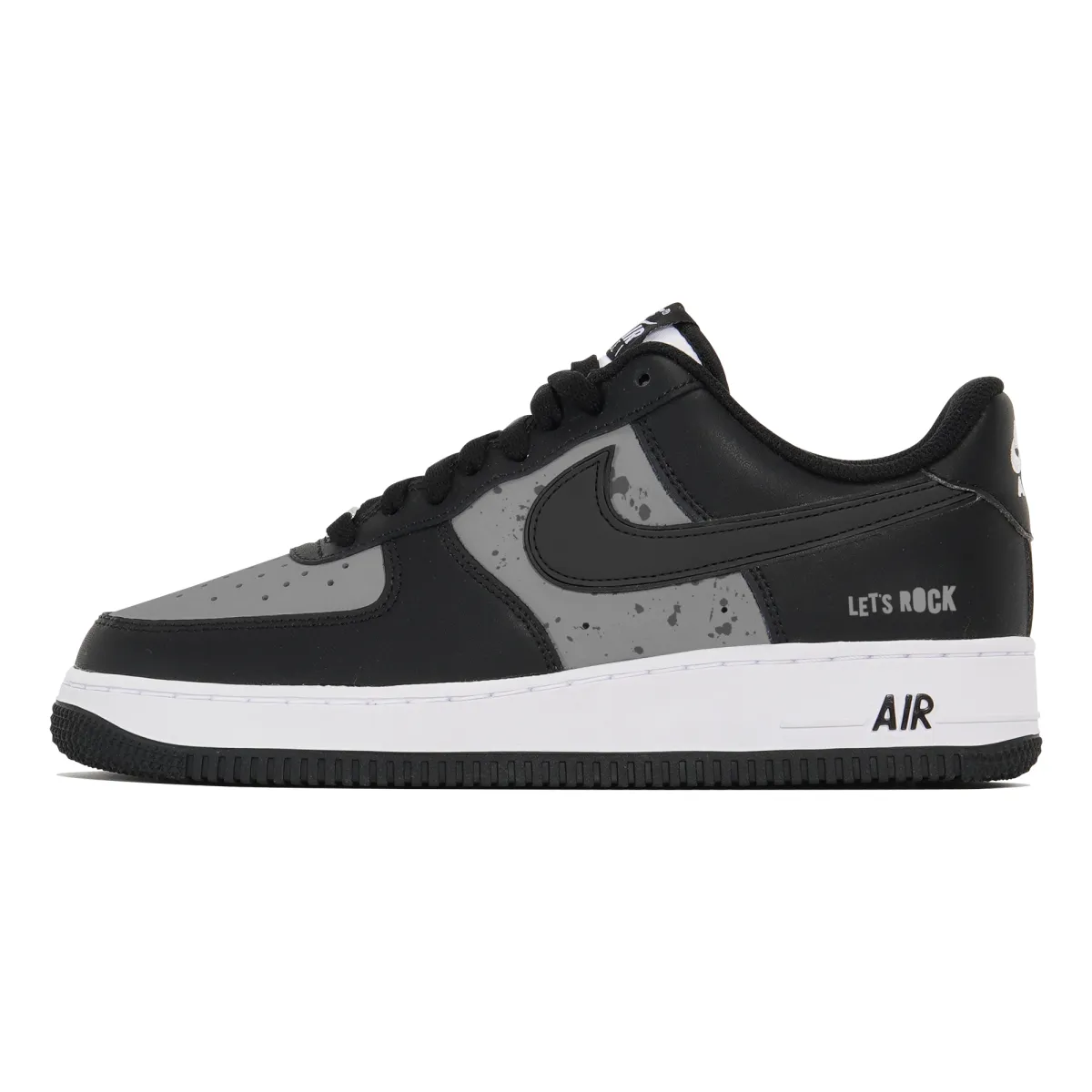 Nike Air Force 1 Slip Resistant, Abrasion Resistant, Lightweight Low top Skateboard Shoes Unisex Black Gray