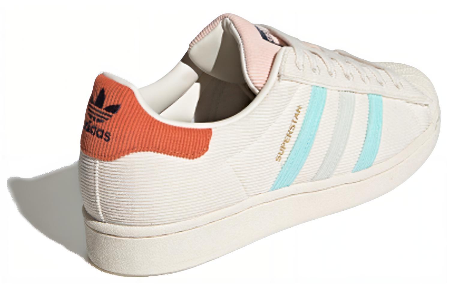 Кеды adidas SUPERSTAR (бежево-красные) — фото 4