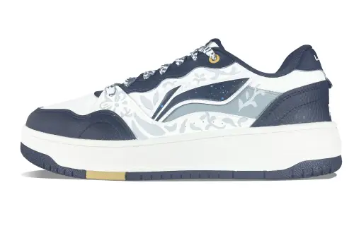 Li Ning Tianji Soft Cushioning, Wear Resistant Low top Skateboard Shoes Men's White Black Gray Blue