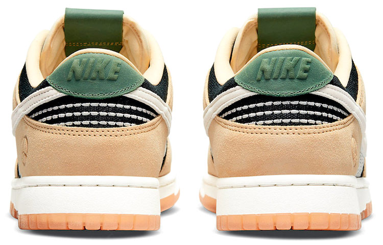 Мужские кроссовки Nike Dunk Rooted in Peace (бежево-черный) — 杏/白/黑 — фото 5