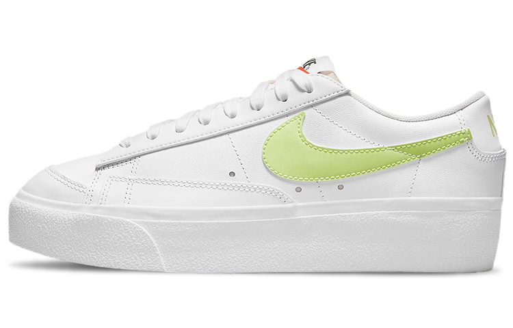 Женские кеды Nike Blazer Platform (бело-зеленые) — фото 1
