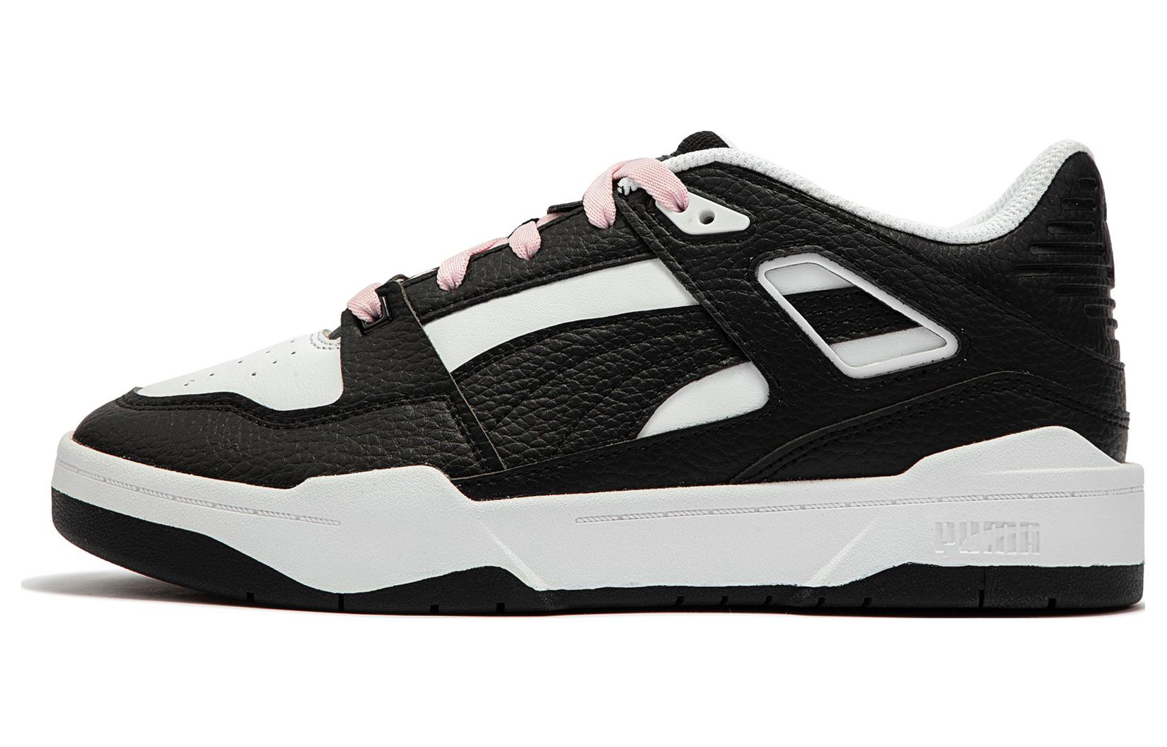 Женские кеды PUMA Slipstream Inver (черно-бело-розовые)