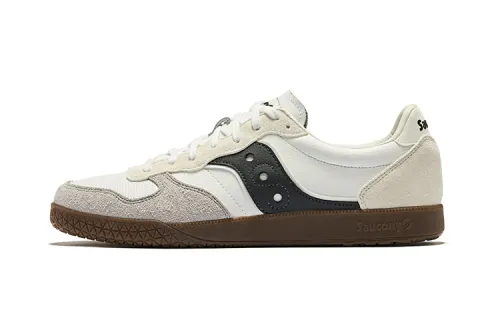 Saucony BULLET CT Vintage Low top Skateboard Shoes Unisex White Gray Black