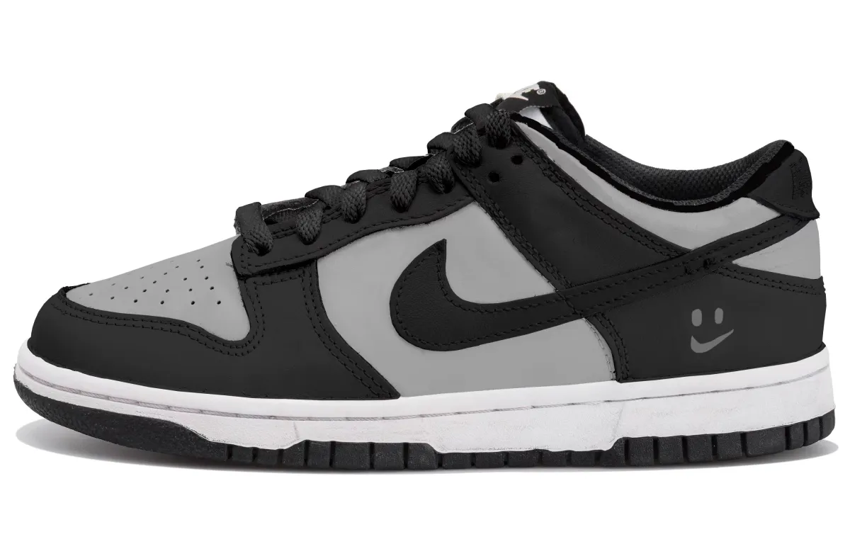 Nike Dunk Abrasion Resistant Abrasion Resistant Low top Skateboard Shoes Men's Black Gray