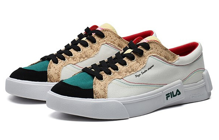 Женские кеды Fila FUSION (бело-желтые) — фото 3