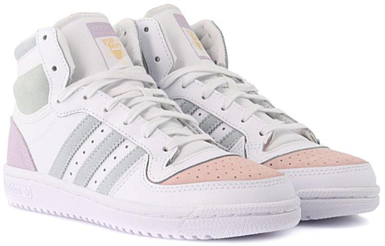 Женские кеды adidas originals Top ten RB (бело-оранжево-синие) — фото 4