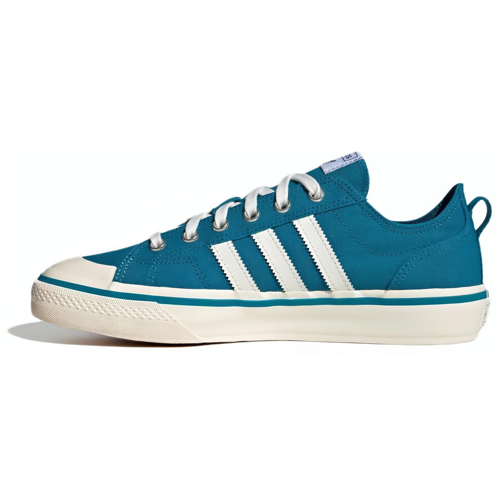 Кеды adidas originals Nizza Rf 74 (зелено-бело-синие)
