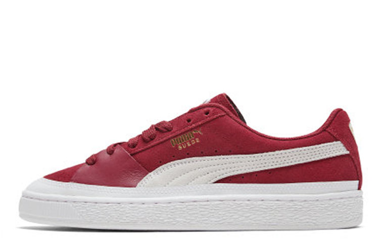 PUMA Suede Skate Vintage Low top Skateboard Shoes Unisex Dark Red
